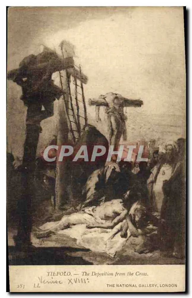 Tiepolo — A Descida da Cruz — A Galeria Nacional, Londres - Frente