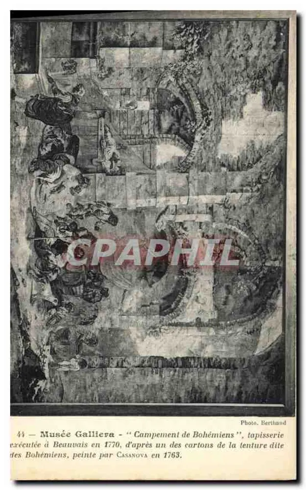 Musée Galliera — Lager der Zigeuner — Wandteppich — Foto Berthand - Vorderseite