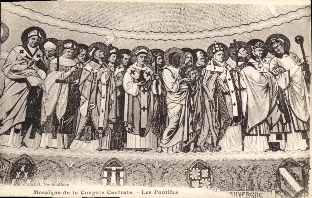 Mosaik der Zentralkuppel - Die Pontifex — Photo Mallet, Neufchâteau - Vorderseite
