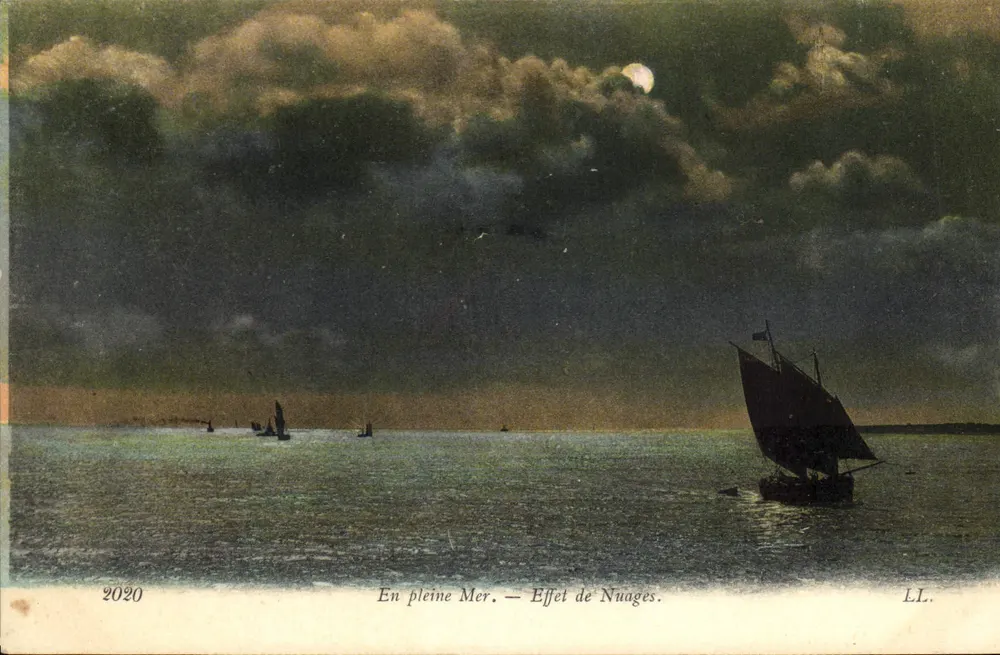 Auf offener See — Wirkung der Wolken — LL. - Vorderseite