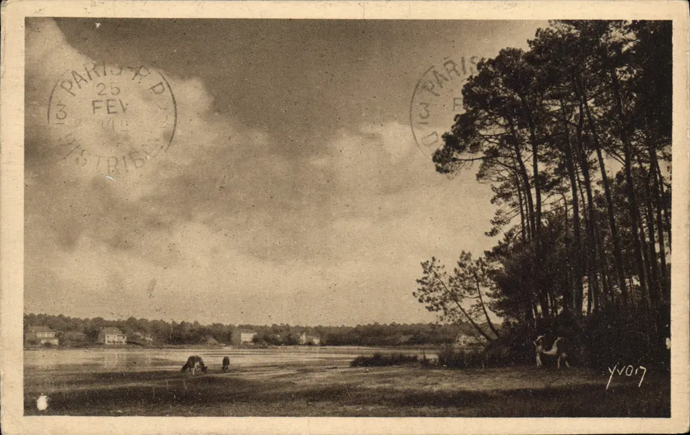 Der See von Hossegor, nahe Capbreton — Landes de Gascogne — Kunstausgabe YVON, n° 17 - Vorderseite