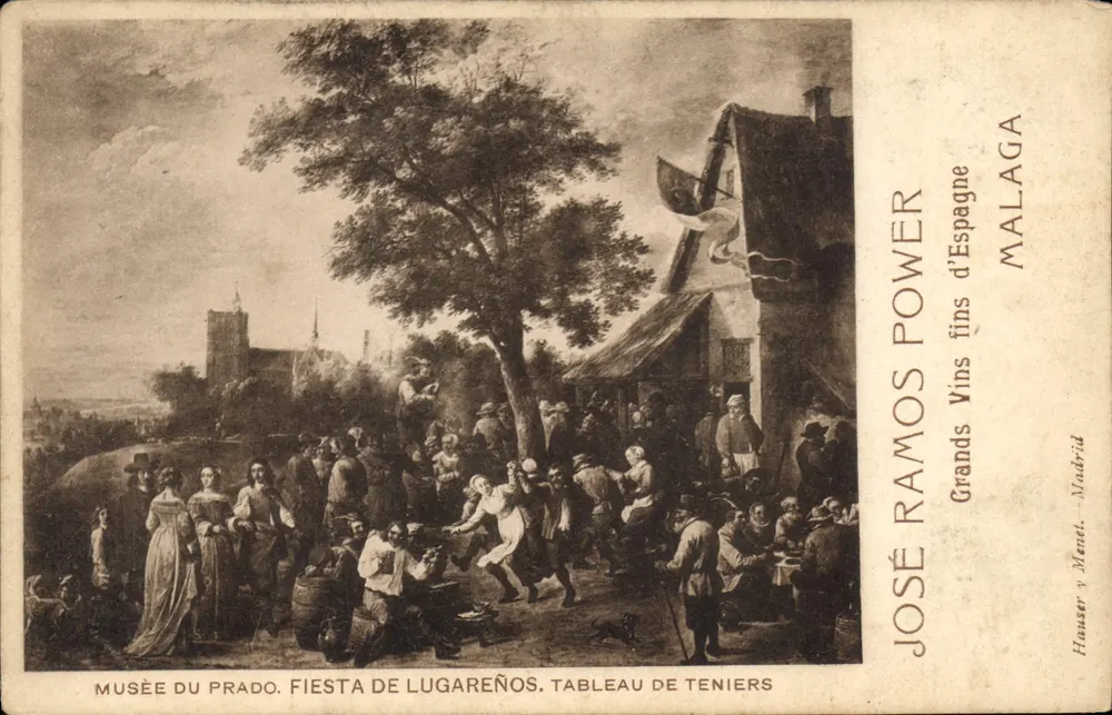 Fiesta de Lugareños — Gemälde von Teniers — Museo del Prado — José Ramos Power - Vorderseite