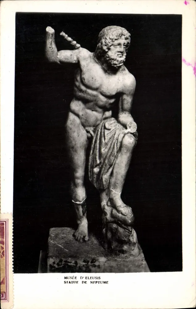 नेपचून की प्रतिमा — म्यूजियम ऑफ एलियूसिस — एडिटर अज्ञात, श्रृंखला संख्या अदृश्य - आगे