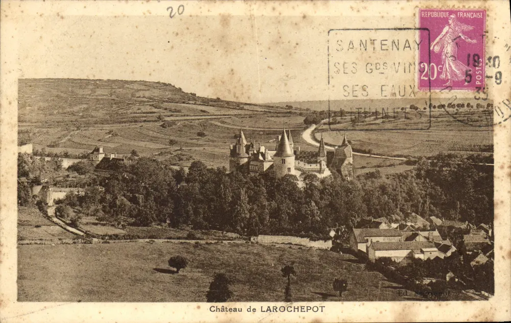 Castelo de Larochebot — vista panorâmica — Ed. Bourgoin - Frente