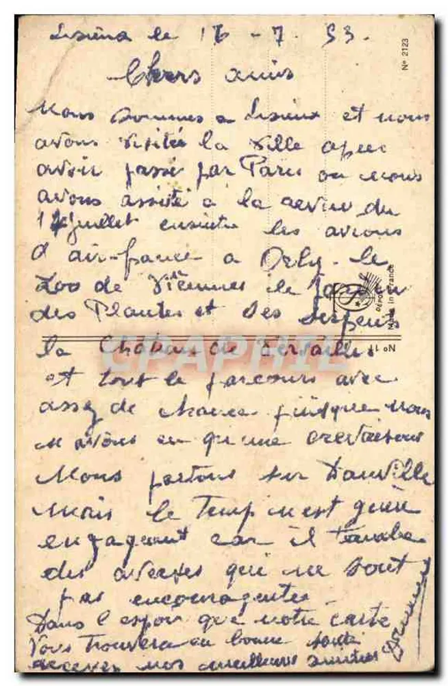 Irmã Thérèse da Criança Jesus — (segundo um quadro de sua Irmã, 1925) - Verso