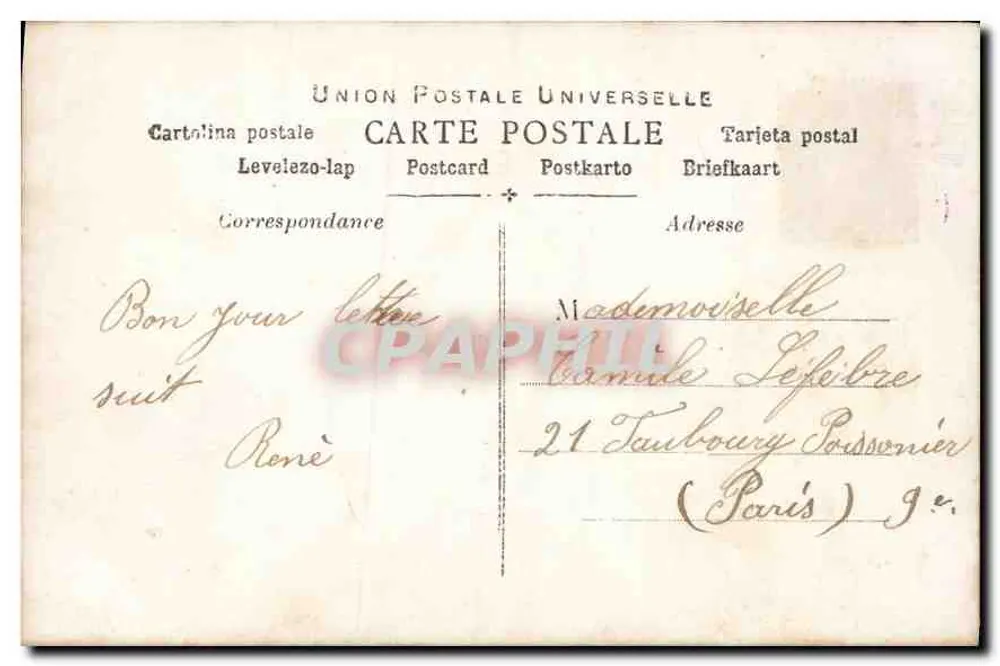 Mulher com cesta de flores — 'Sous la Botte' — DOL n°220 - Verso