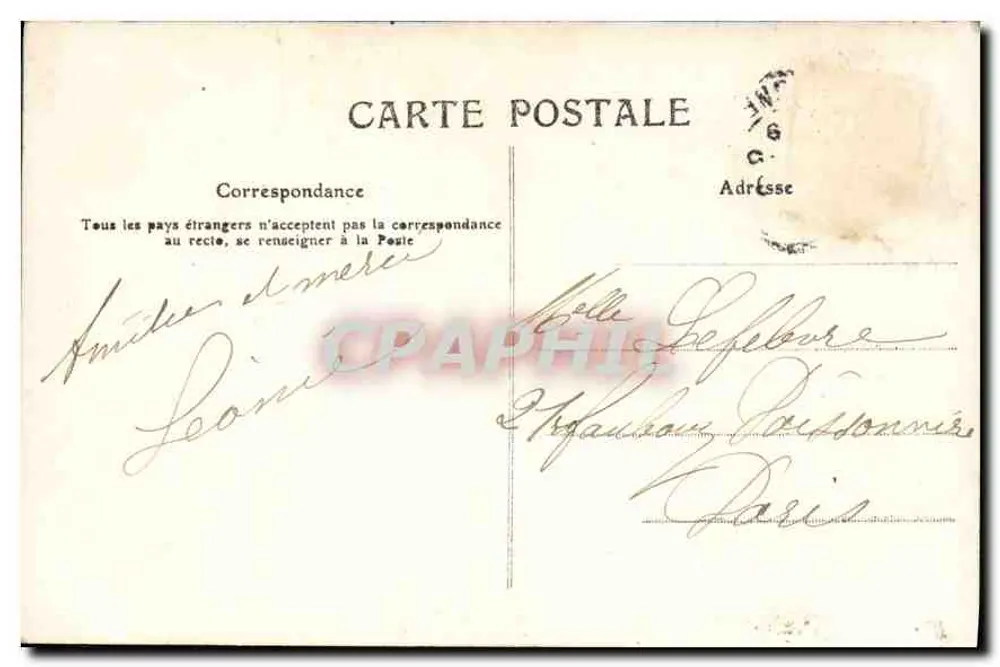 Muguet de Mai — Cartolina decorativa con foto di donne e fiori — editore non identificato - Verso