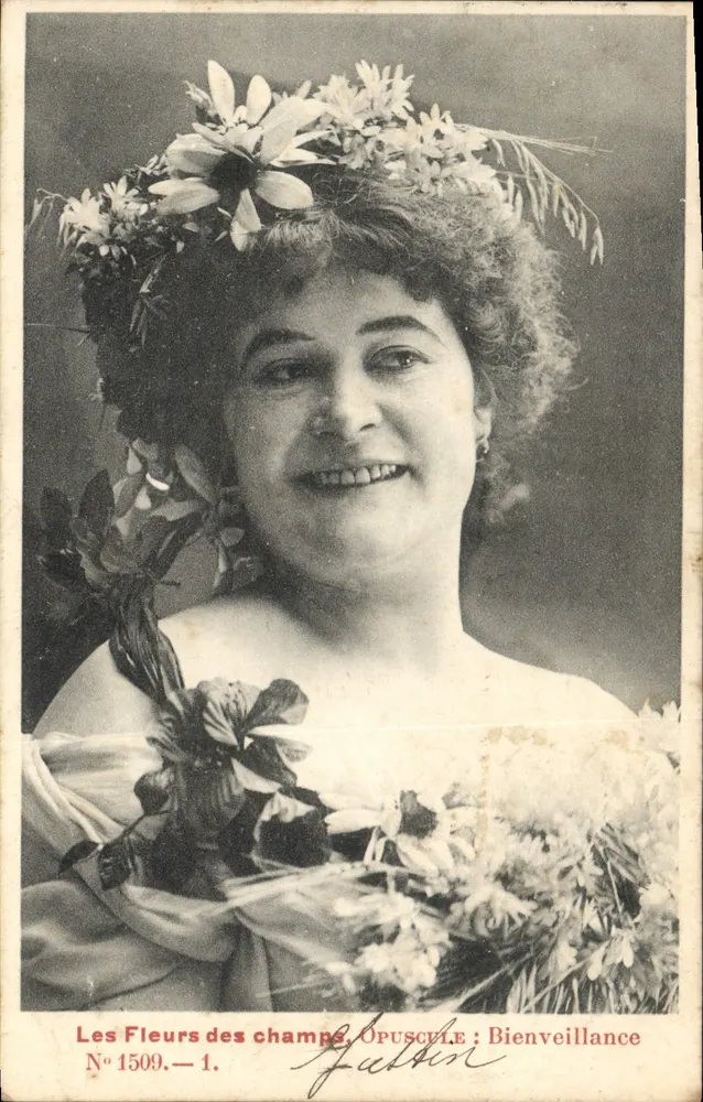 Frau mit Blumenkrone — Opusculaire : Wohltätigkeit — Gasskin, N° 1509 - Vorderseite