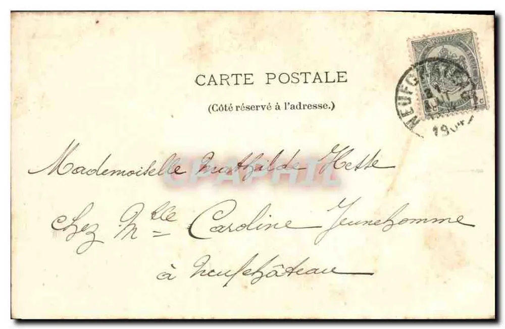 Frau mit Blumenkrone — Opusculaire : Wohltätigkeit — Gasskin, N° 1509 - Rückseite