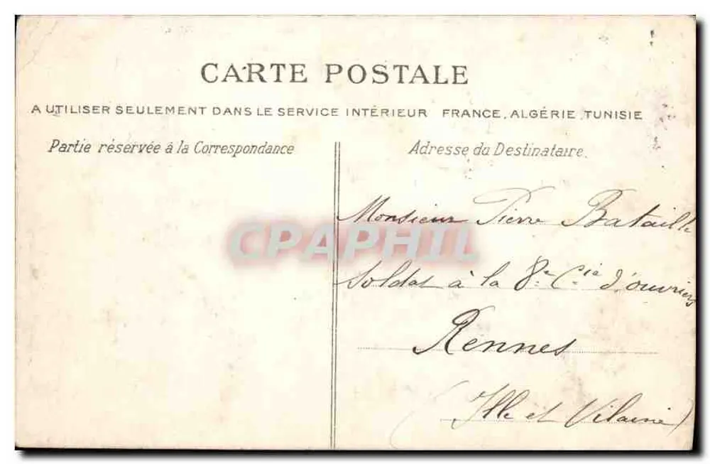 Cherbourg — La Place Napoléon und die Quais — La C.P.A. Nr. 62 - Rückseite