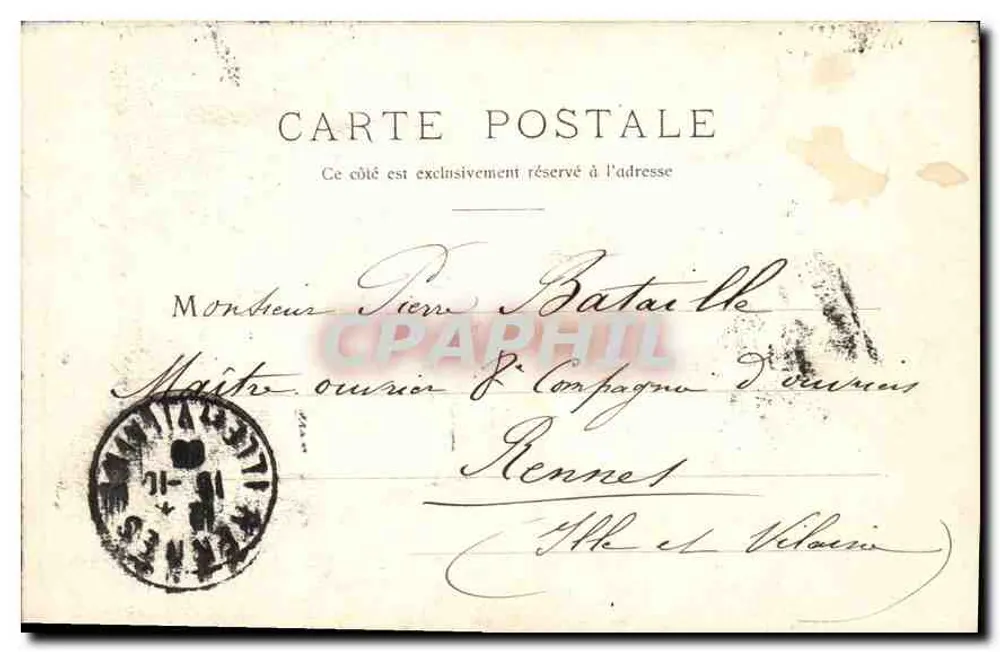 Coiffes d'hier — Honfleur — Côte de Grâce - Verso