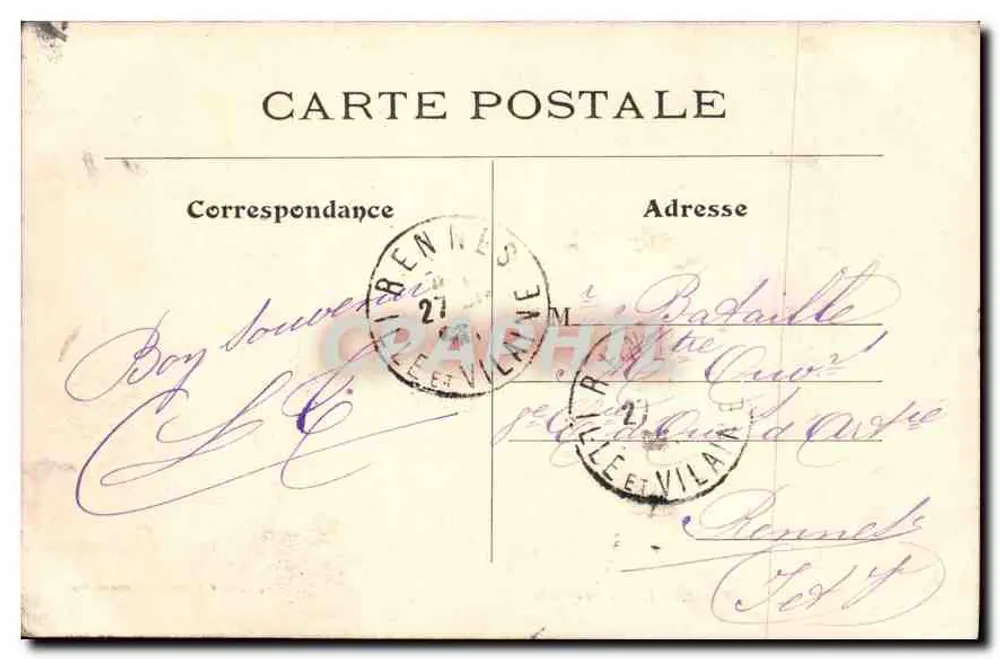 Paris — A Prefeitura — L. J. & Cie, editora, Angoulême-Paris - Verso