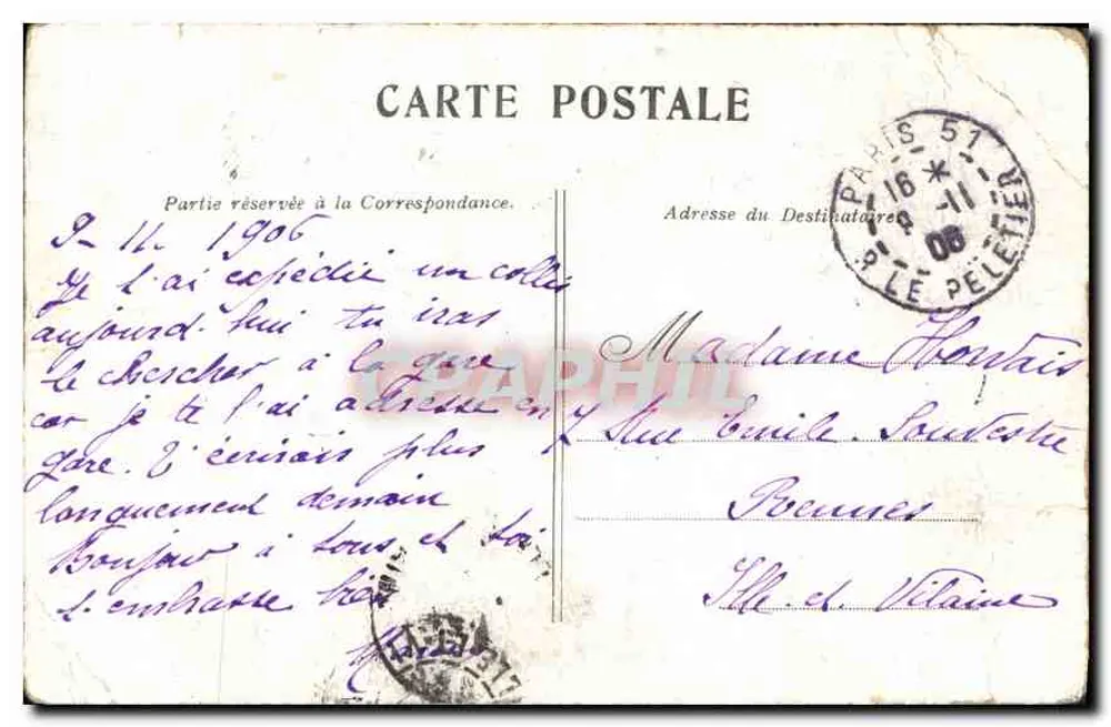 Paris — O Vale de Graça — A Dona de Casa - Verso