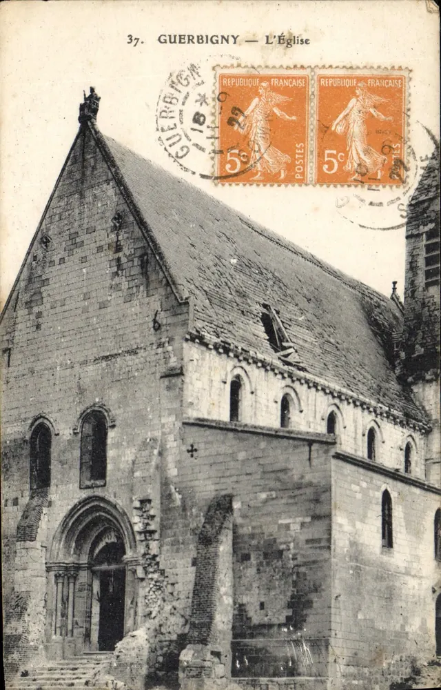 Guerbigny — Katedra — Wyd. Le Delet, Paryż - Awers