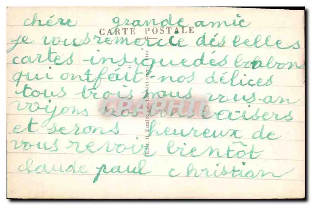 Criança Normanda — J'syss como papa, no suco da baratte prefiro este! — Ed. Eumile-Latil n°148 - Verso