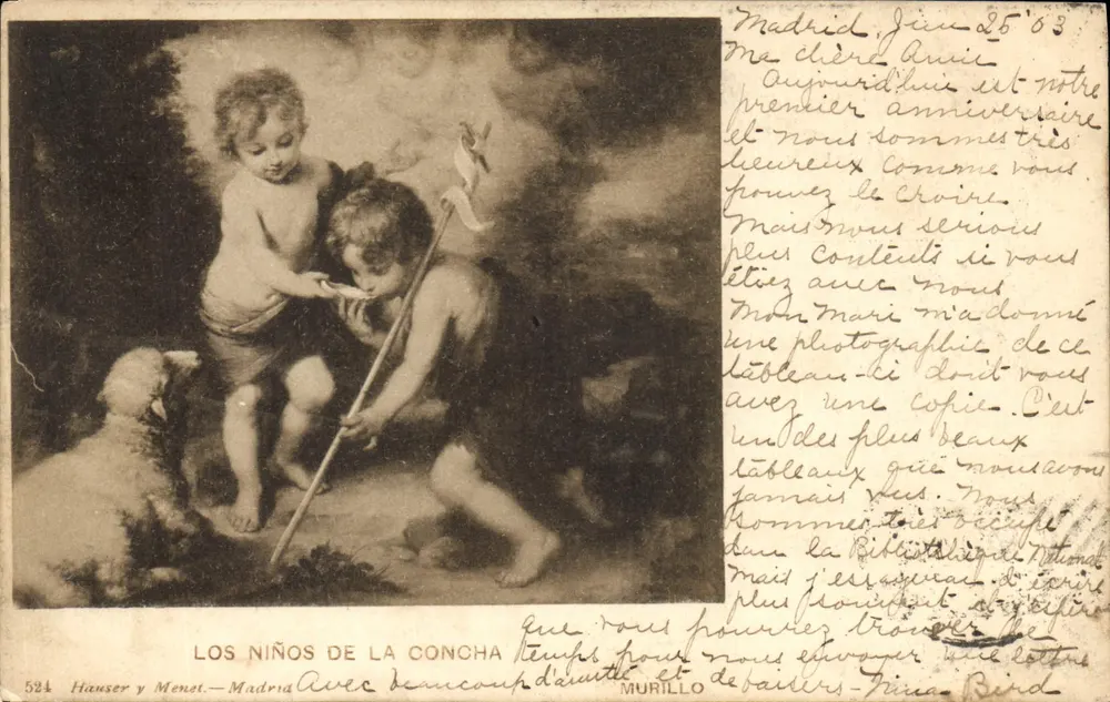 Los Niños de la Concha — obra de Murillo — editor Hauser y Menet, n° 524 - Frente