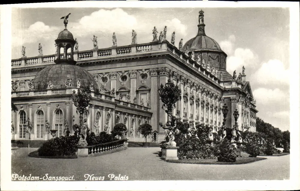 Potsdam-Sanssouci — Neues Palais — Fotografia autêntica - Frente