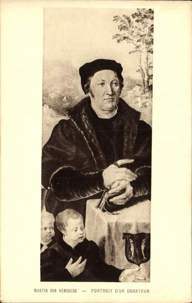 Martin Van Hemskerk — Portrait eines Spenders — Musée des Beaux-Arts, Straßburg - Vorderseite