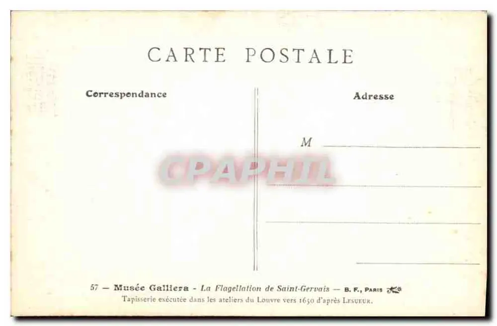 A Flagelação de São Gervásio — Museu Galliera — n°57 - Verso