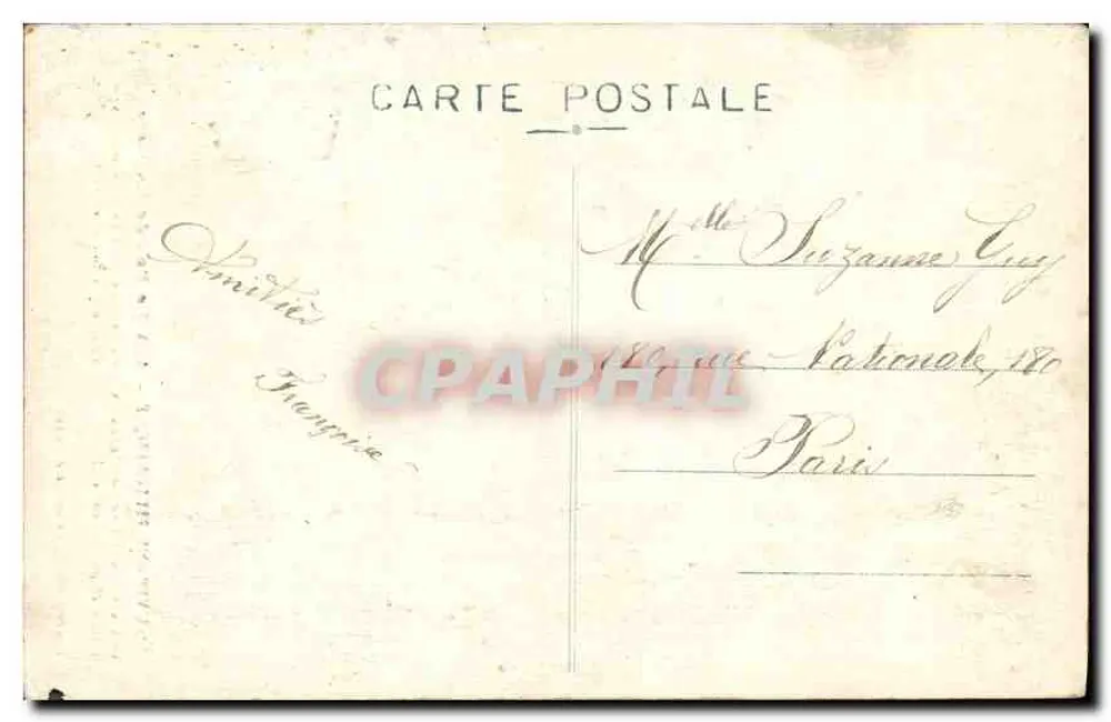 Pittoreske Auvergne — Der Pass von La Cère — Pierre Malroux, Verlag in Auriillac - Rückseite