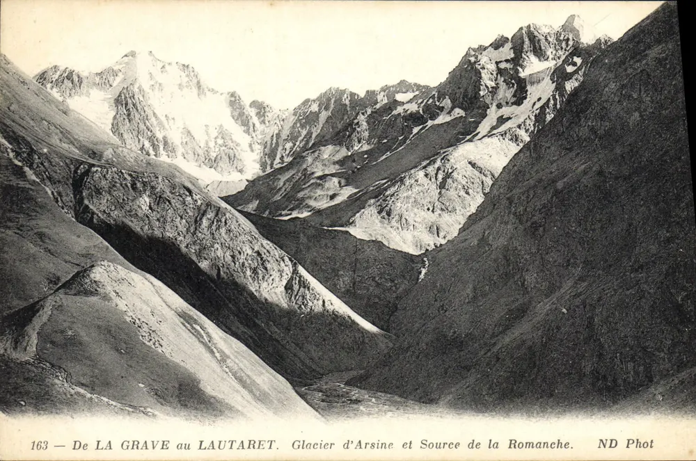 Von La Grave nach Lautaret — Gletscher Arsine und Quelle der Romanche — ND Phot - Vorderseite