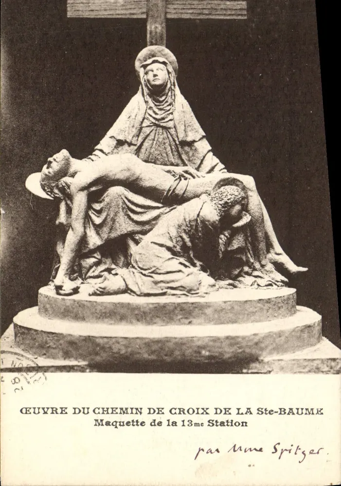 Maquete da 13ª Estação do Caminho da Cruz — Ste-Baume — por Mme Spitzzer - Frente