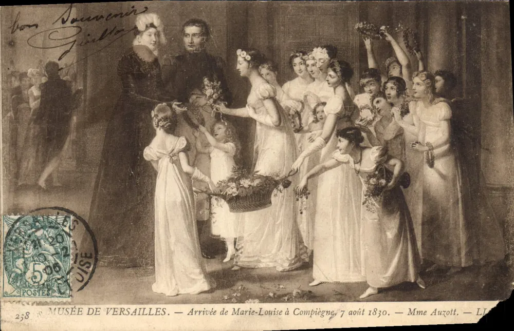 Chegada de Marie-Louise a Compiègne — Museu de Versailles — Mme Auzott — LL - Frente