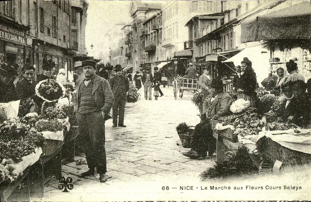 Nice - O Mercado de Flores Cours Saleya — Estabelecimentos Occuis-Fils, n°66 - Frente
