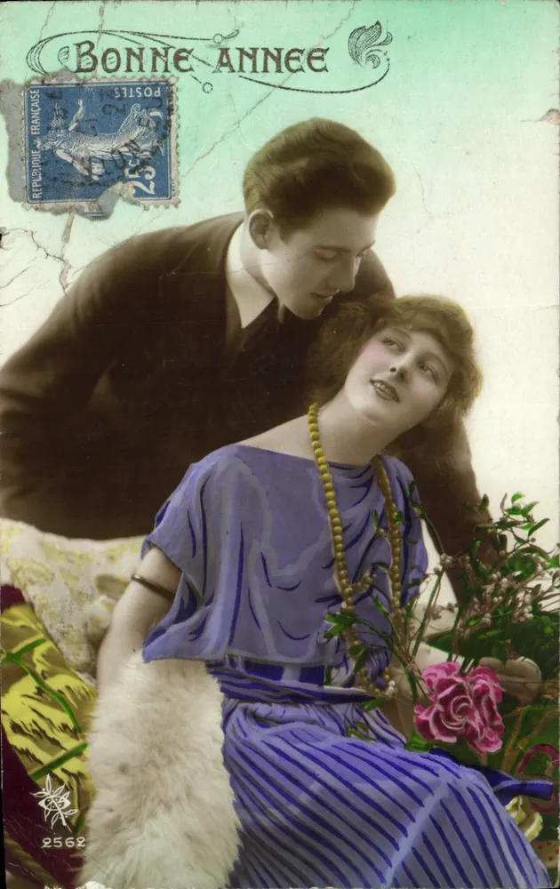 Jeune couple — scène de tendresse — éditeur anonyme, n° 2562 - Vorderseite