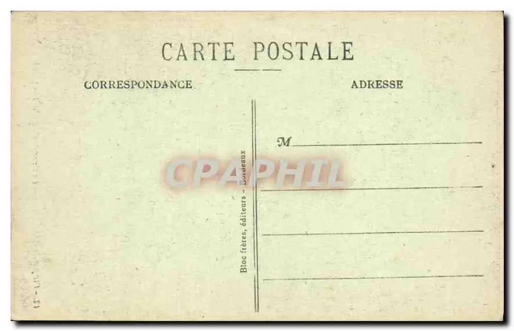 Cirque de GAVARNIE — A Grande Cascata (alt. 422 m.) — Bloc frères, editores - Bordeaux - Verso