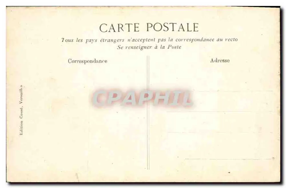 Musée de Versailles — Portrait von Marie-Antoinette, genannt 'à la Rose' — Gemälde von Madame Lebrun — Édition Cossé, Versailles - Rückseite