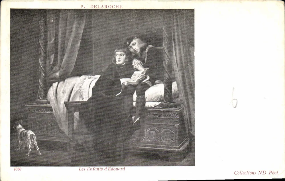 Os Filhos de Eduardo — P. Delaroche — Coleções ND Pbol — n° 1030 - Frente