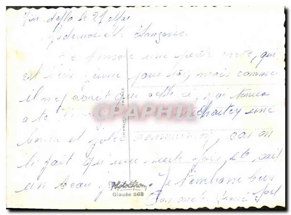 Santa Catarina — Criança com cesta de flores e cachorro — Photoléphon - Verso