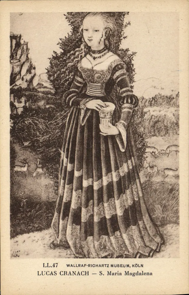 Lucas Cranach — Maria Magdalena — LL.47 — Wallraf-Richartz-Museum, Köln - Vorderseite