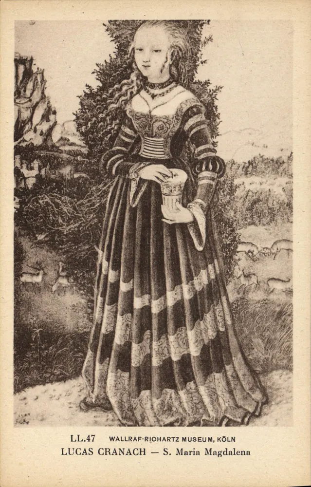 Lucas Cranach — Maria Magdalena — LL.47 — Wallraf-Richartz Museum, Köln - Vorderseite