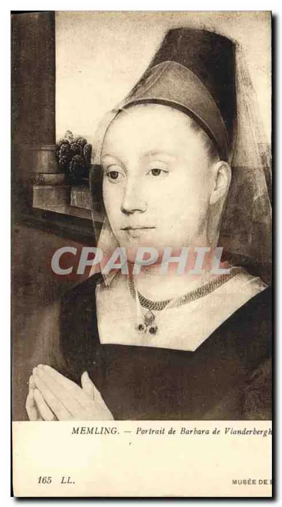 Retrato de Barbara de Vlanderbergh — Memling — Museu de Bruxelas - Frente
