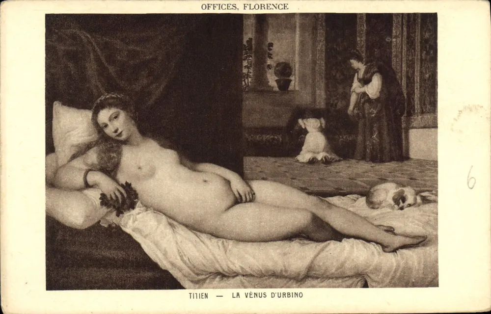 Die Venus von Urbino — Titian — Offices, Florenz - Vorderseite