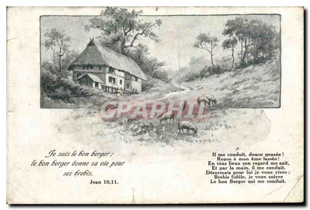 O bom pastor — pastor e ovelhas — Editor Dardé, Série 2021 - Frente