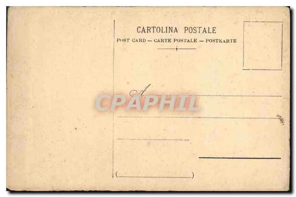 Calma (Antonietta Fragiacomo) — vista de pinheiros e paisagem — A. Fuzolli, editor, Milão, n° 379 - Verso