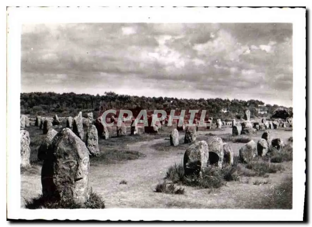 Carnac (Morbihan) — alinhamentos megalíticos — Carnac Ménech - Frente