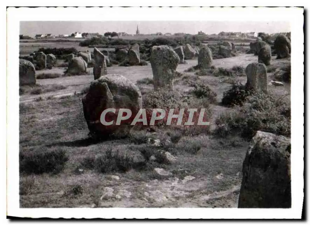 Alinhamentos do Ménech em Carnac — Morbihan — 1099 menires em 1 km - Frente