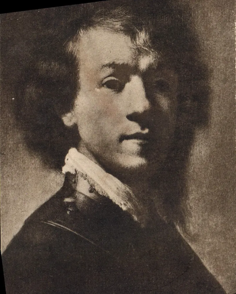 Rembrandt van Rijn — Retrato dele mesmo adolescente — Algemeene Postvereeniging - Frente