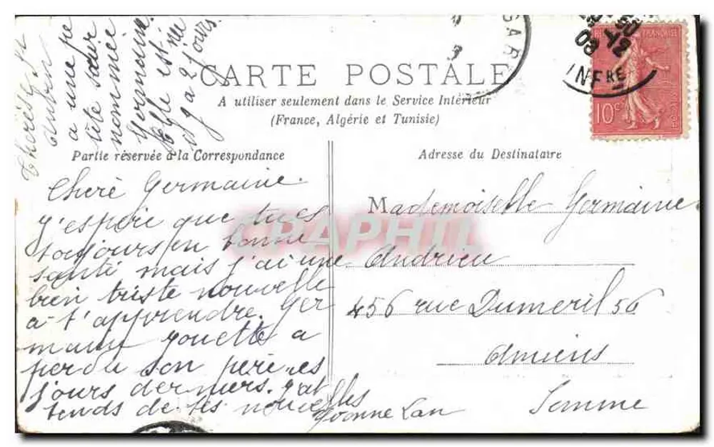 Bric-Froid — vista de montanha com chalé — editor não identificado - Verso