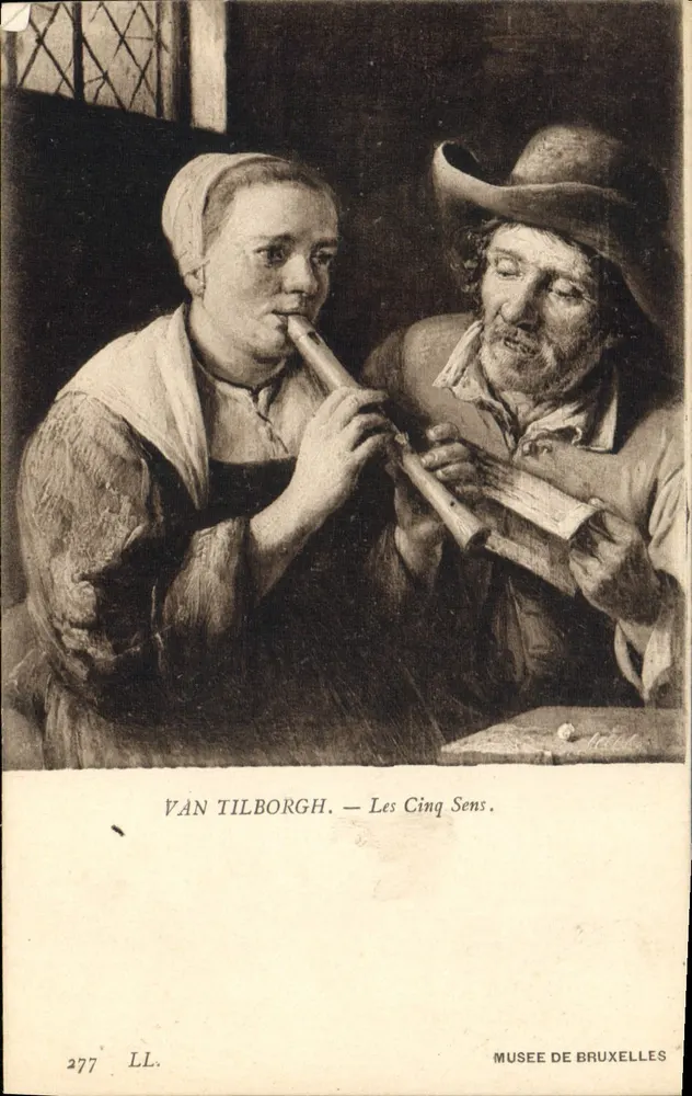 Van Tilborgh — Os Cinco Sentidos — Museu de Bruxelas, n° 277 LL - Frente