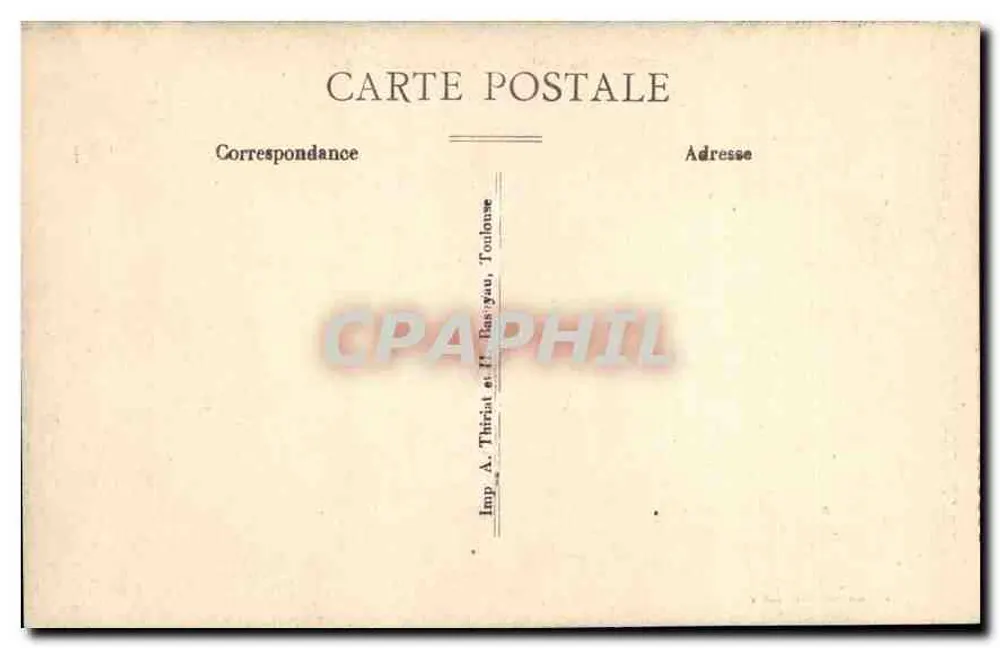 Gorges do Loup — Panorama das Gorges — Imp. A. Thiriat e H. Basiau, Toulouse - Verso