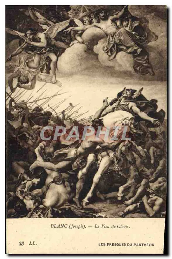 Der Eid des Clovis — Die Fresken des Panthéons — Blanc (Joseph) — n°33 LL - Vorderseite