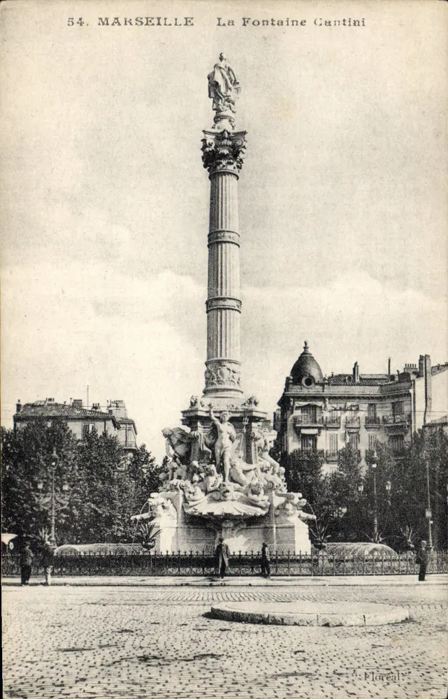 Marsella — La Fontaine Cantini — Floreals - Anverso