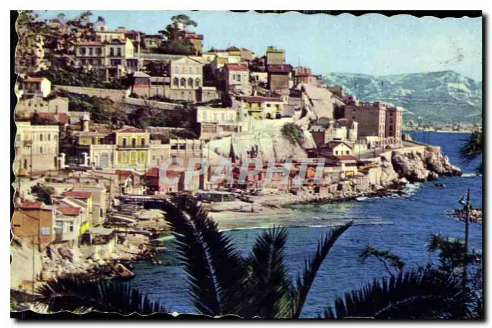 Marseille — La Promenade de la Corniche — La Plage du Prophète — Verlag Photo-Prado, Serie 109 - Vorderseite