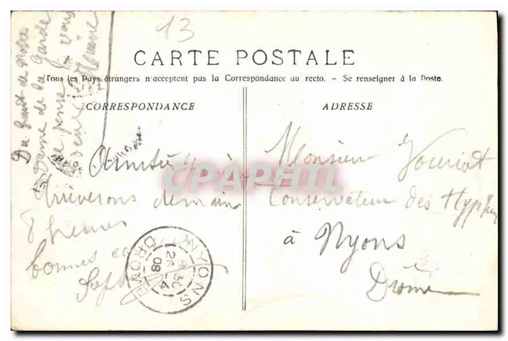 Marselha - N.-D. de la Garde — Fototipia E. Lucour, Marselha, n° 3570 - Verso