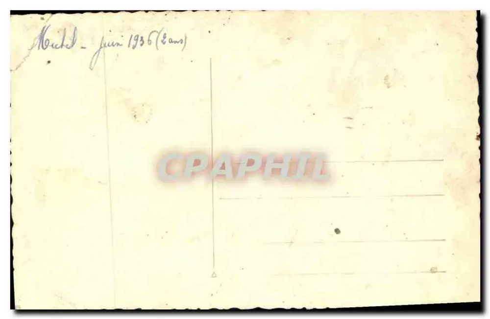 Criança no jardim — Noird - junho 1936 (8 anos) - Verso
